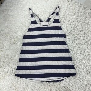 🔥$SALE$🔥 Lululemon Om Racerback Steep Stripe Cadet Blue Heathered Angel